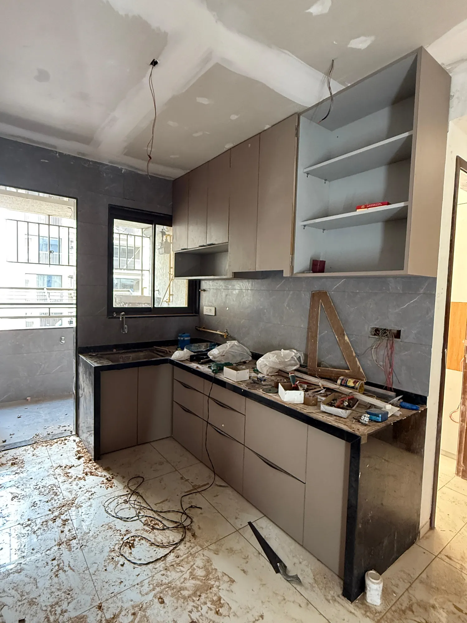 Daxesh Residence — Kitchen progress