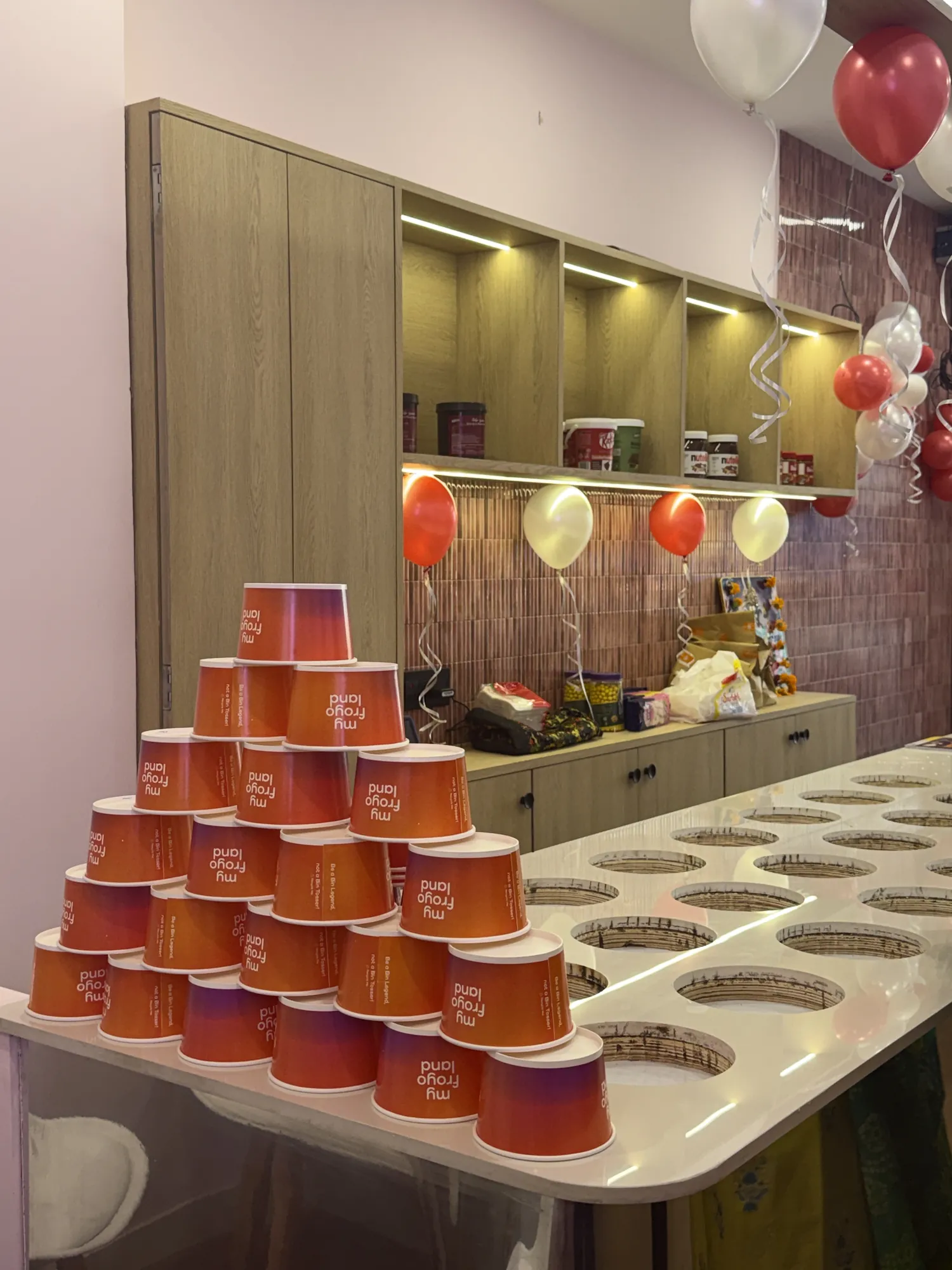 Myfroyoland — Topping counter